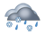 starker Schneeregen starker Schneeregen