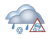 Schneeregen, örtlich gefrierend Schneeregen, örtlich gefrierend