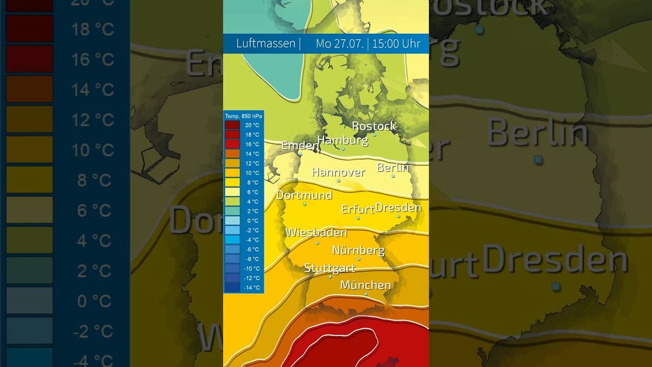  Krasse Wende der Luftmassen: Deutschland steuert auf extreme Hitze zu! #heatwave #wüstentage #new