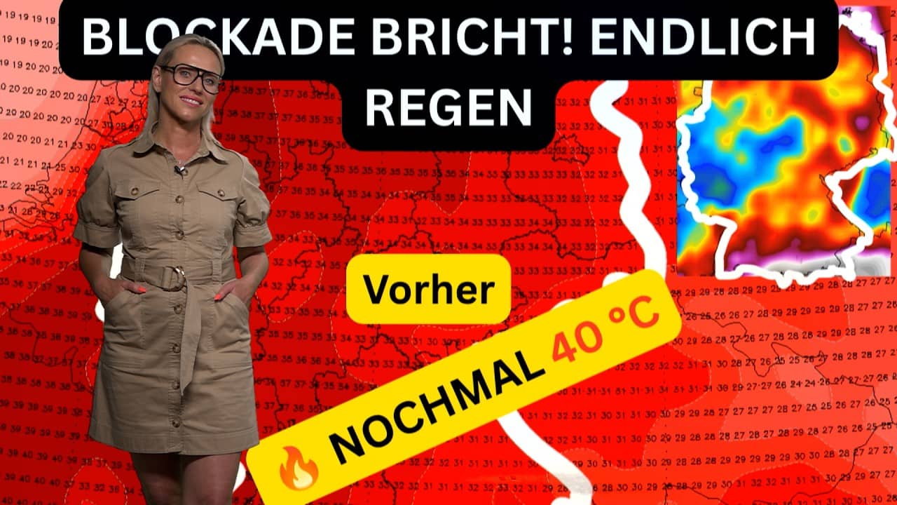 40 Grad zum bitteren Finale: Hat das Wettertrauma endlich ein Ende?  Regenkarten lassen hoffen