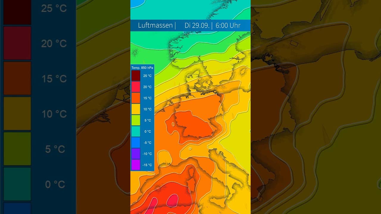 Warme Luftmasse bringt Spätsommerwetter in den Alpenregionen