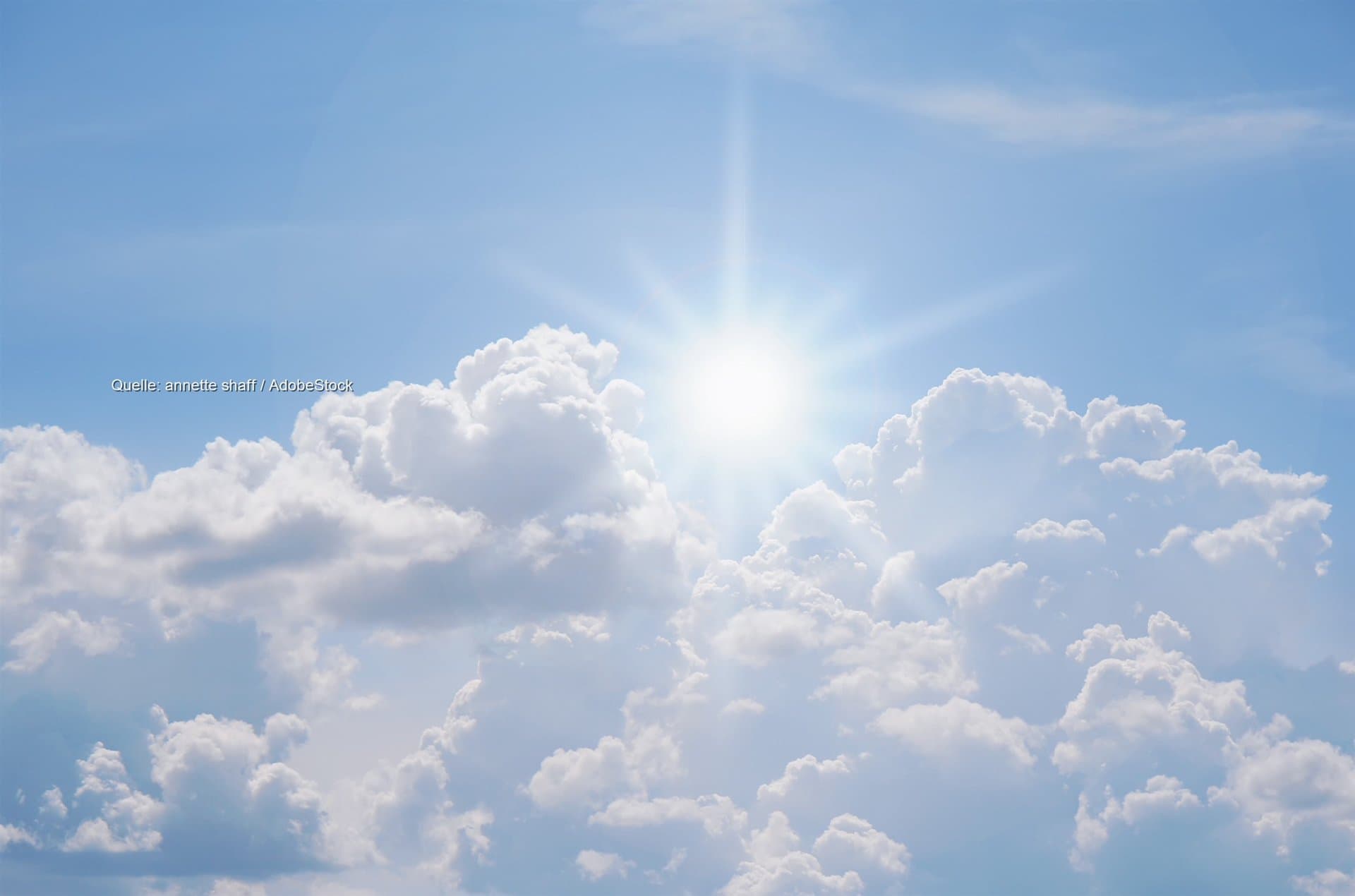 Sonne fast überall, Regen und Gewitter erst ab Dienstag