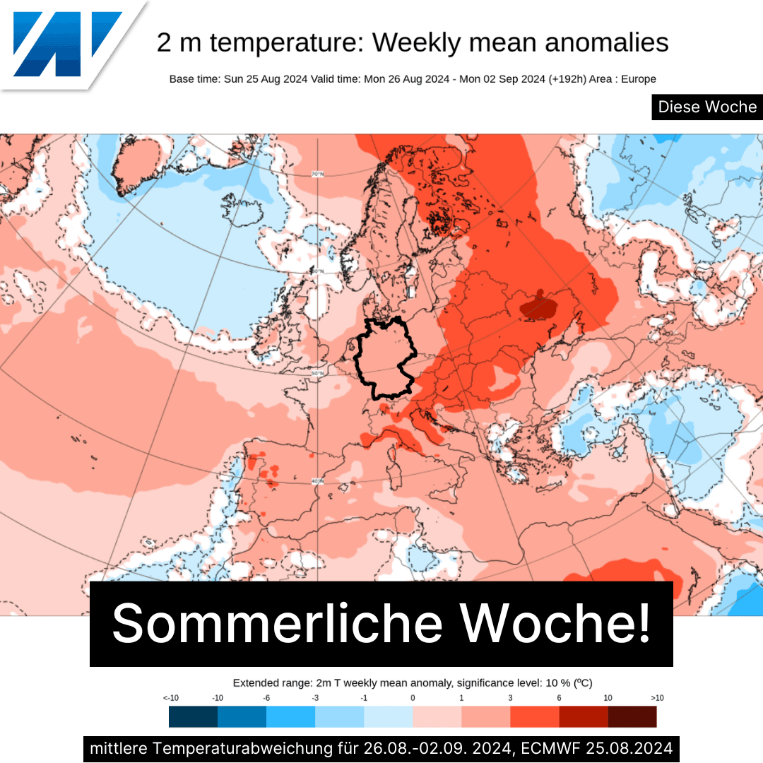 Sommerliche Woche mit viel Sonnenschein!