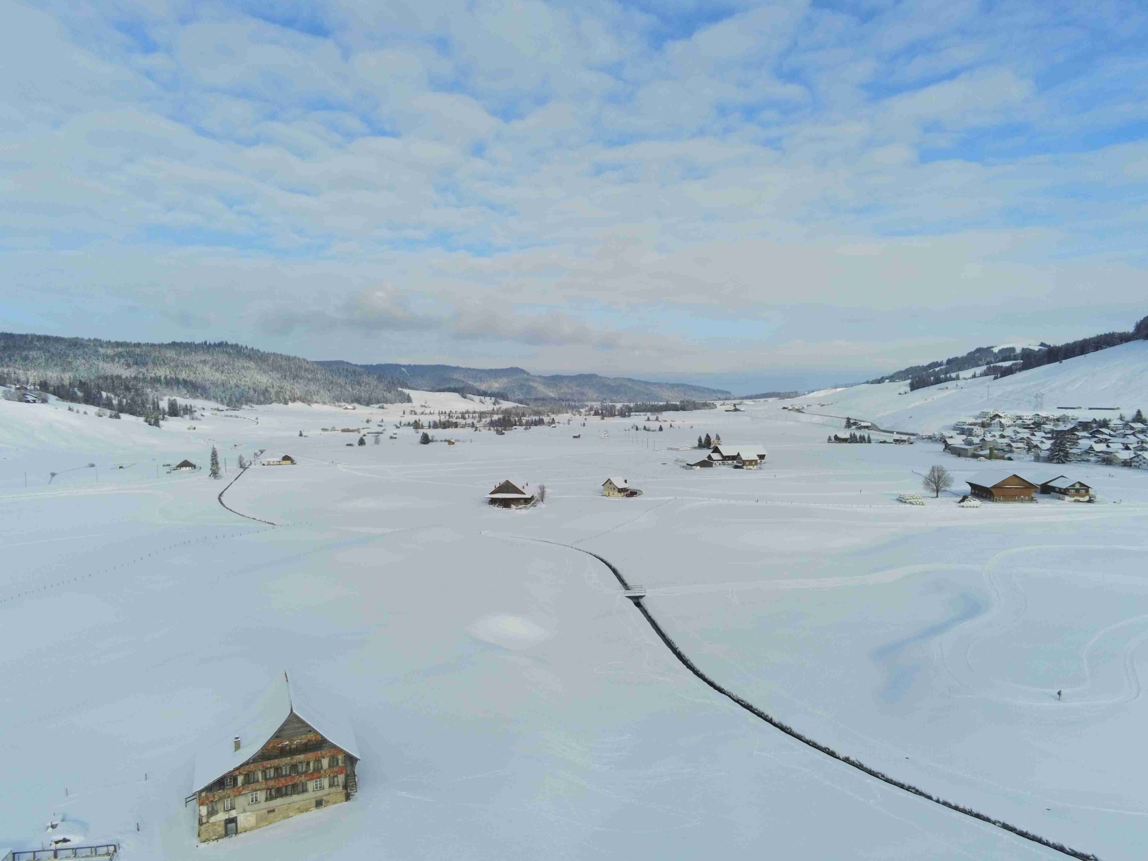 Nach dem Sturm: Schnee!