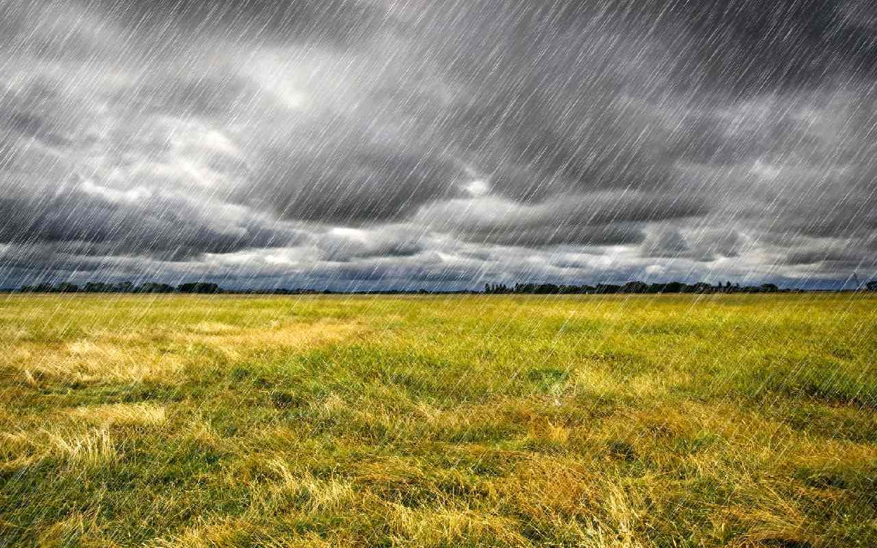 In der Mitte und im Süden Regengüsse