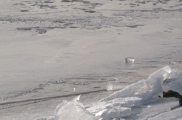 Gefährliche Eisflächen!