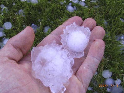 Verheerende Hagelunwetter in Oberitalien