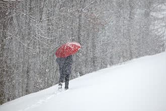 In Alpennähe weitere Schneefälle