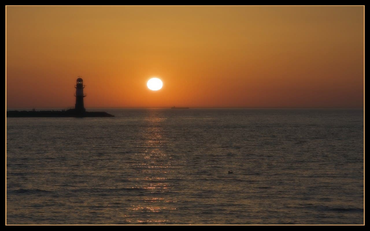 Mit Sonne satt in die Abendstunden