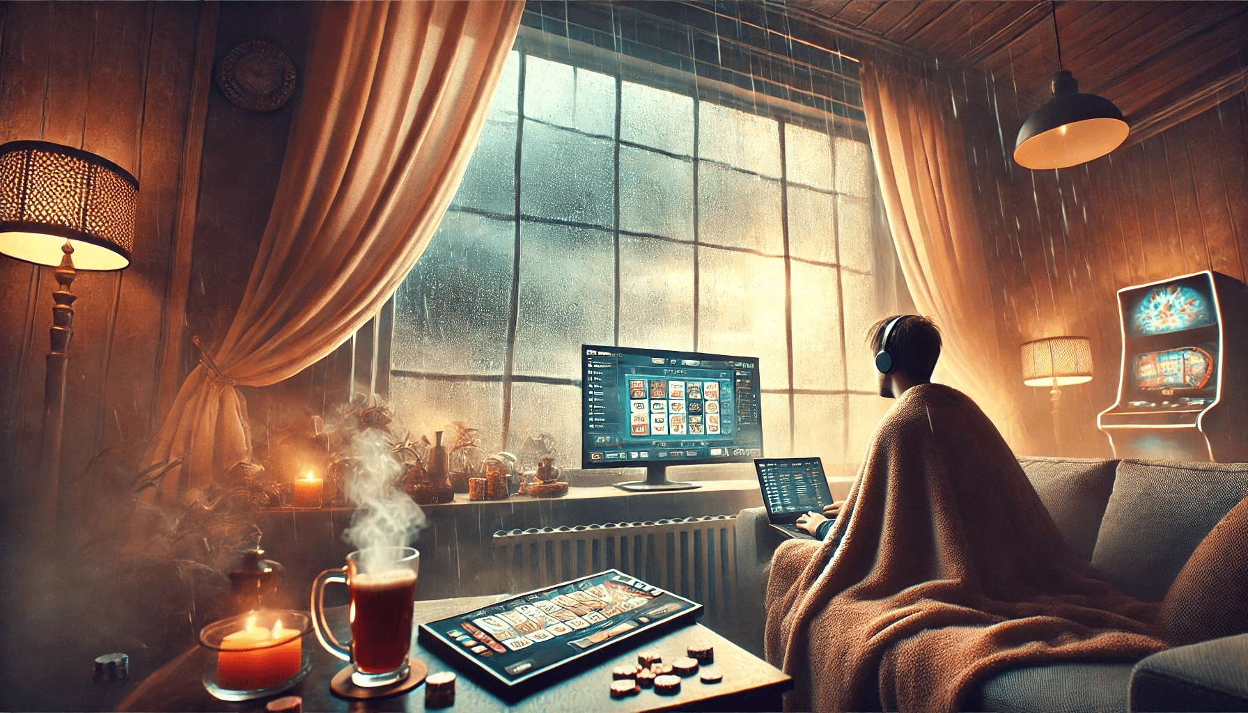 Wetter und Stimmung: Warum regnerische Tage perfekt für Online-Casinos sind