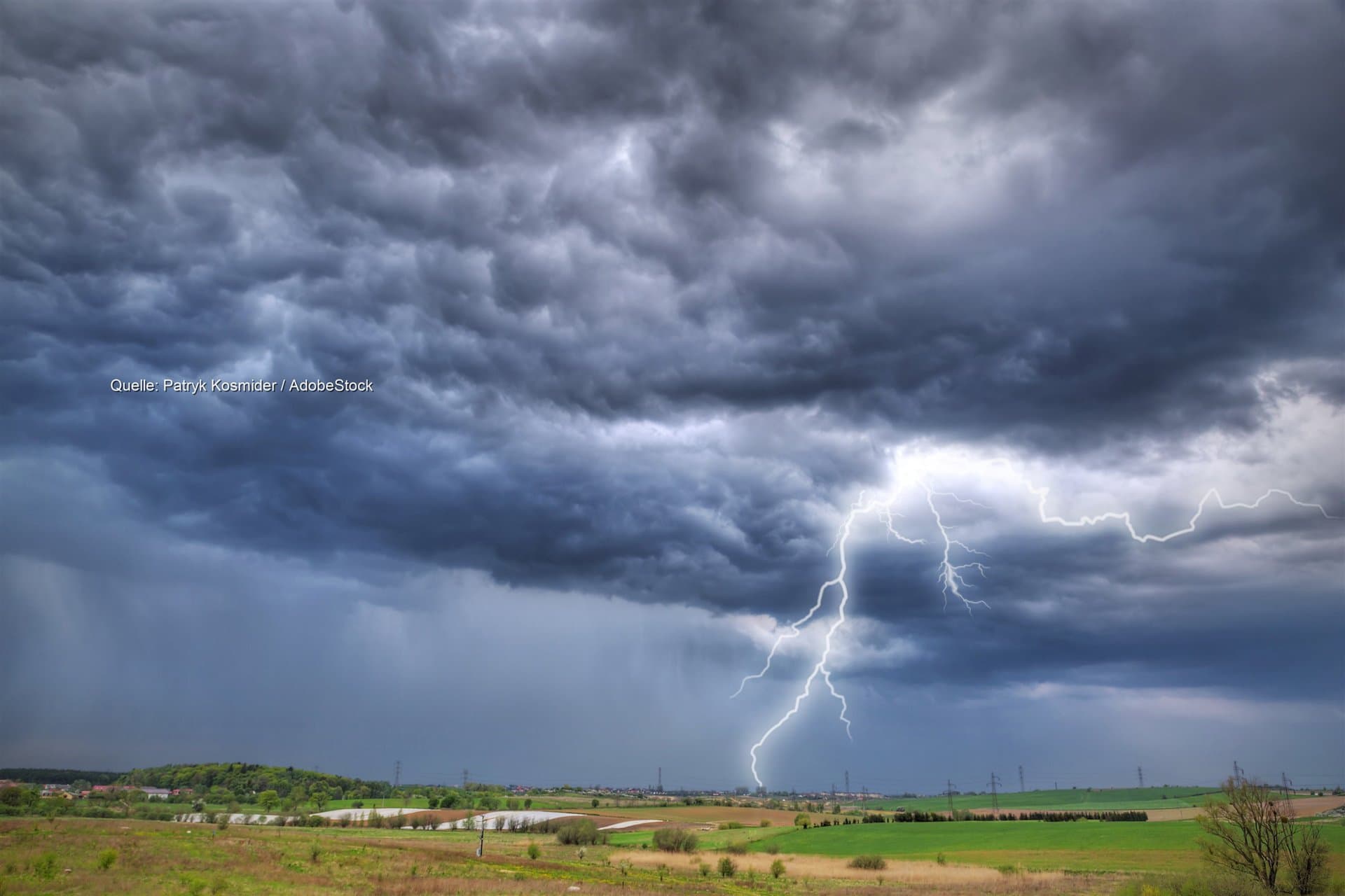 Kräftige Gewitter im Süden: örtlich sind Unwetter möglich