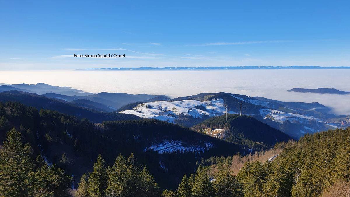 Sonne im Südwesten, sonst trüb: Sonntag Bergschnee im Südosten
