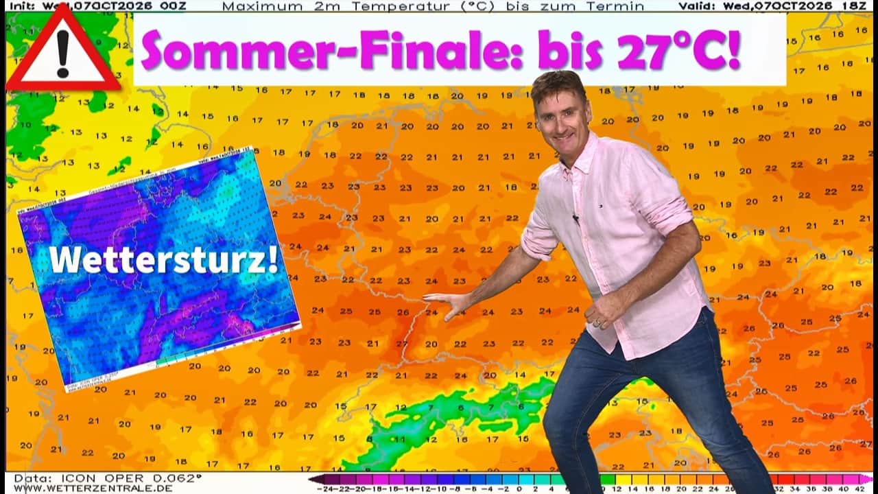Wetterumschwung in Deutschland: Gewitter, Regen und lokale Überflutungen