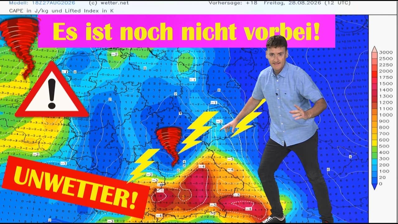 Alarmstufe ROT! Schwere Unwetter im Südosten Hagel, Sturm & Tornados möglich!