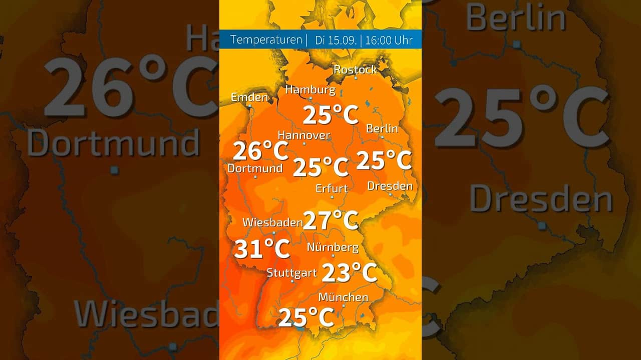 Gewitterfront im Nordwesten: Wetterumschwung am Abend erwartet