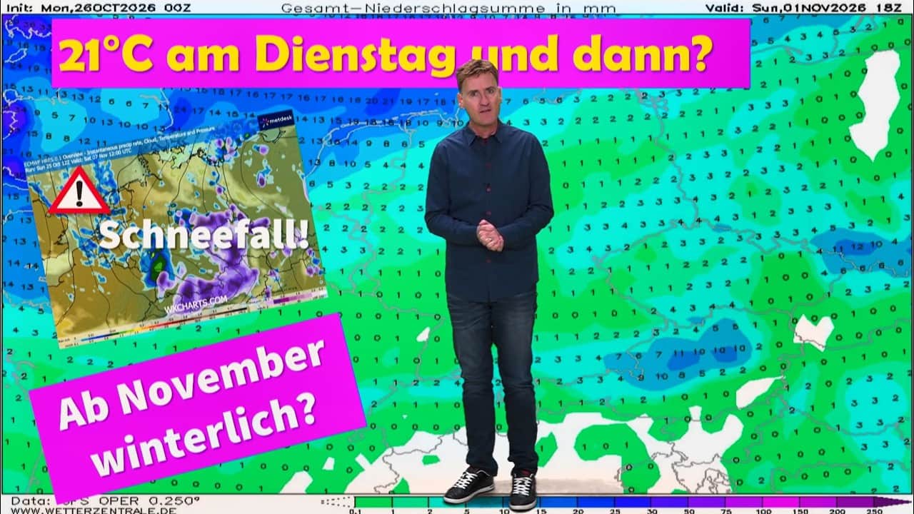 Erster Schnee möglich: Wetterumschwung in Deutschland zum November