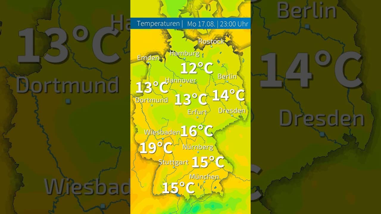 Noch bis gestern brütende Hitze mit fast 35 Grad, jetzt zeigt der Sommer ein völlig anderes Gesicht