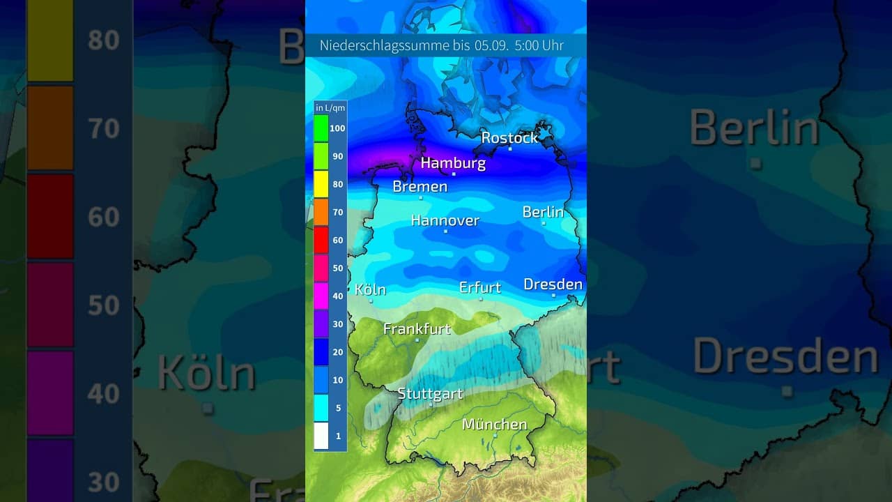 Unwetter! Gewitter und Starkregen örtlich bis 50 l/m² und bis Sonntag kommt noch mehr Regen!