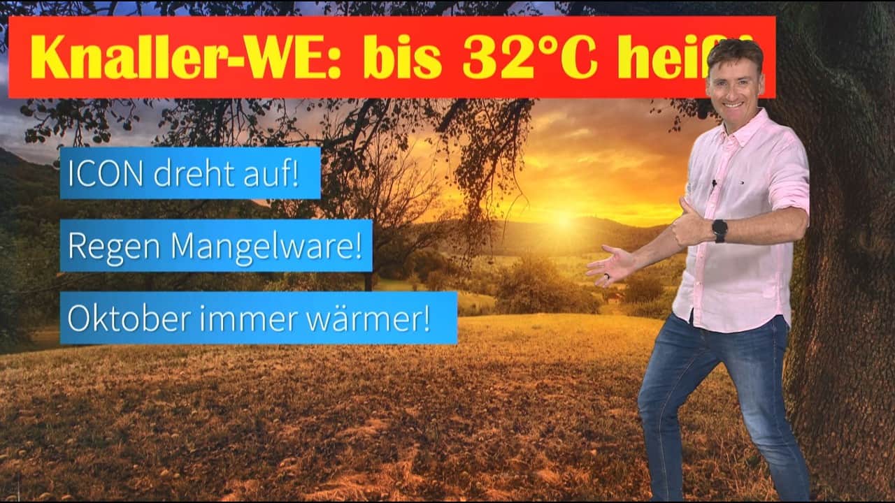Warme Spätsommertage in Deutschland: ICON-Modell zeigt bis 32 Grad