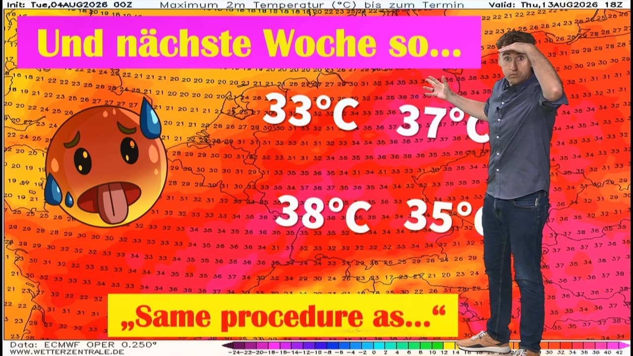 War ja (fast) jedem klar": Die nächste Hitzewelle formiert sich! Nächste Woche wieder heiß!