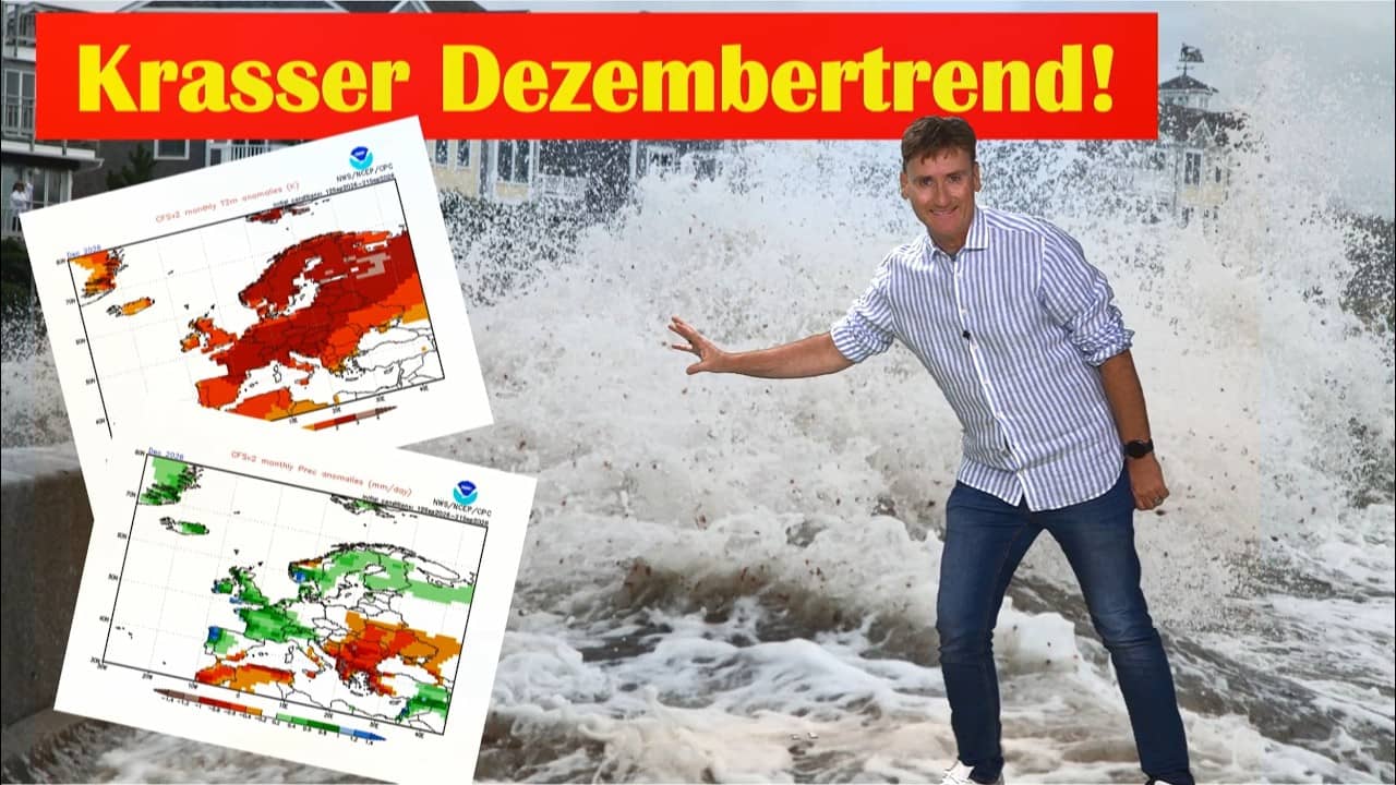 Dezember Trend: Wetterumschwung in Deutschland mit Sturm und Regen