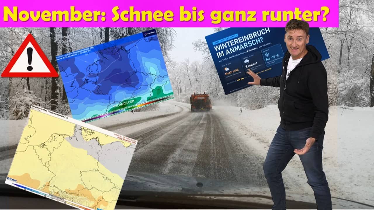 Früher Wintereinbruch mit Schnee in Deutschland und unsicherer Trend