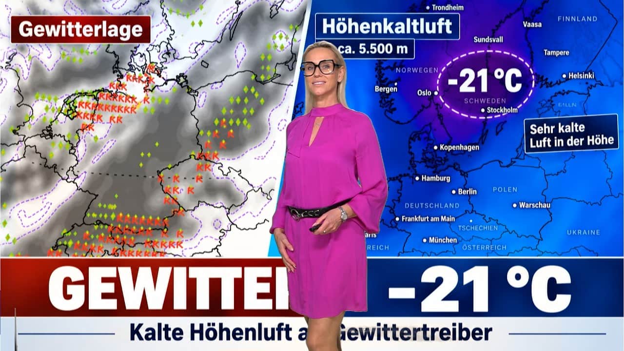 Gewittergefahr durch Höhenkaltluft über Deutschland nimmt zu