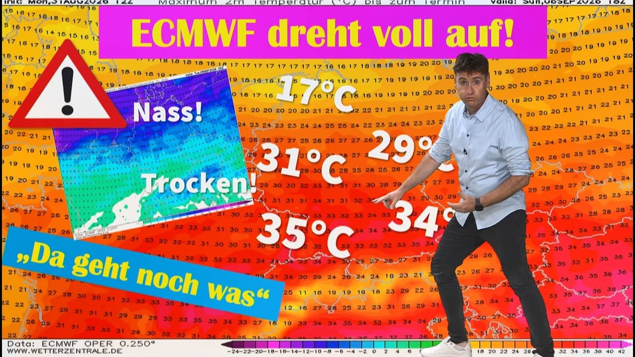 ECMWF geht durch die Decke: 35 Grad im Süden doch der Norden bekommt etwas ganz anderes ab!