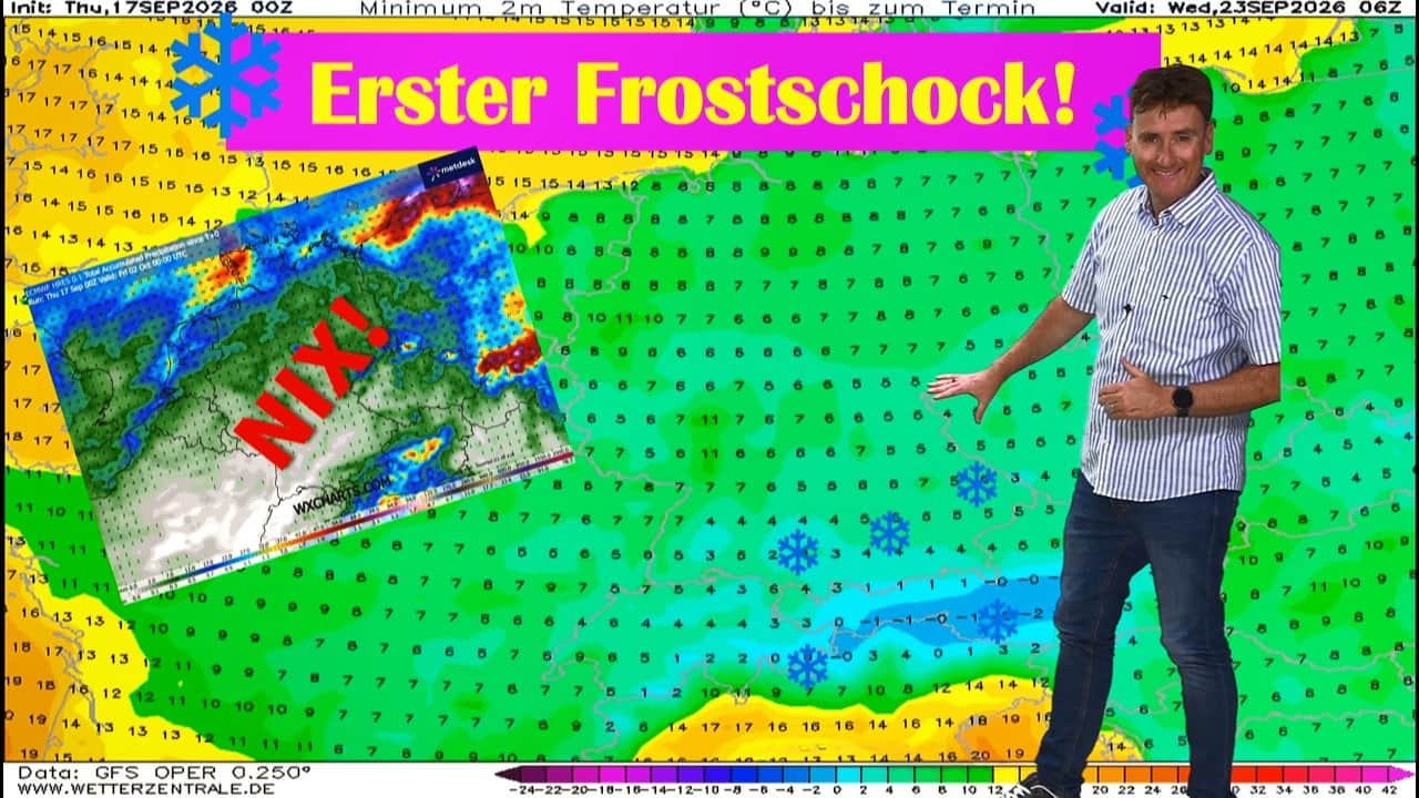 Dürre in Deutschland bis Oktober: ab November droht erster Frost