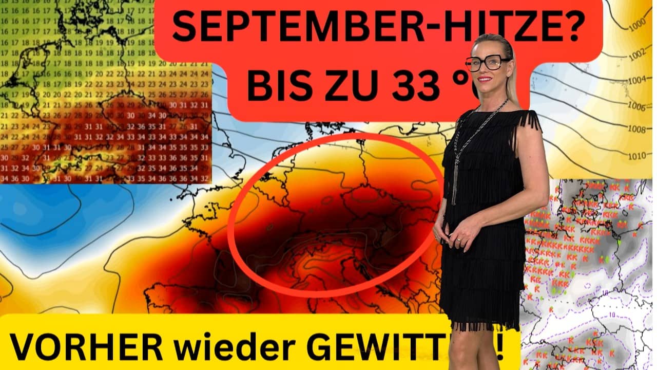 Erst ziehen neue Gewitter auf, dann schießen die Temperaturen auf 33 Grad: Der September dreht auf