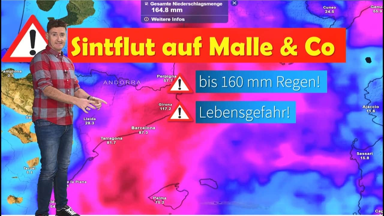 Starkregen und Überschwemmungen auf Mallorca: Urlauber müssen mit Schäden rechnen