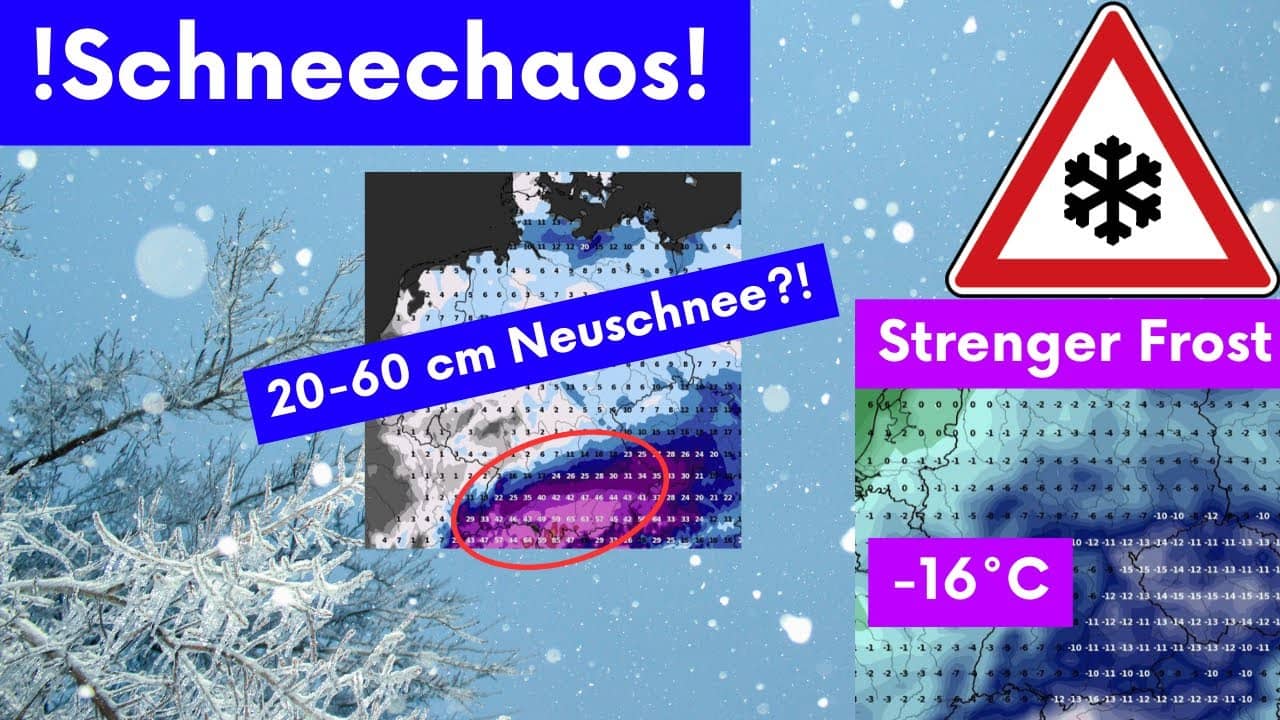 Neues Schneetief für Deutschland: weiterer Schnee und strenger Frost