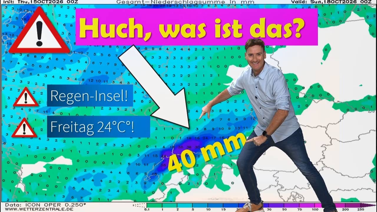 Starker Regen am Wochenende in Deutschland und winterlicher Trend