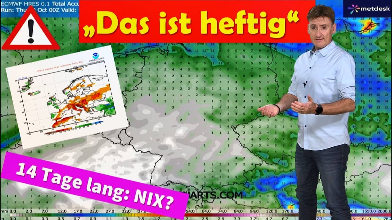 Neue Wetterlage Mitte November: Sturmgefahr und Dauerregen in Deutschland