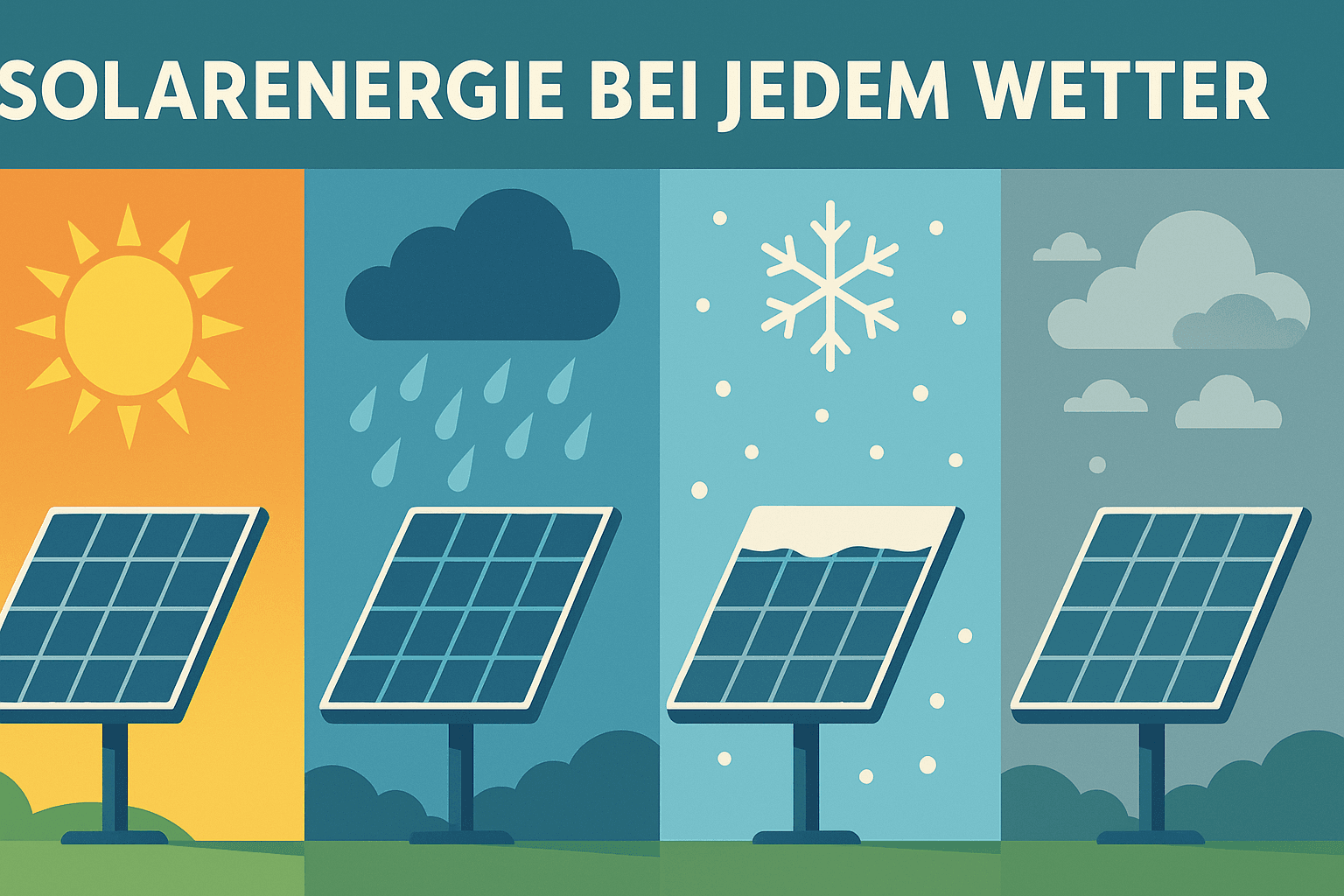 Solarenergie bei jedem Wetter: Mythen und Fakten