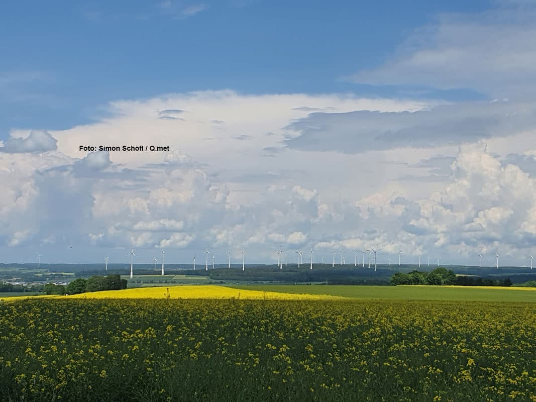 Viel Sonnenschein aber auch Wolken