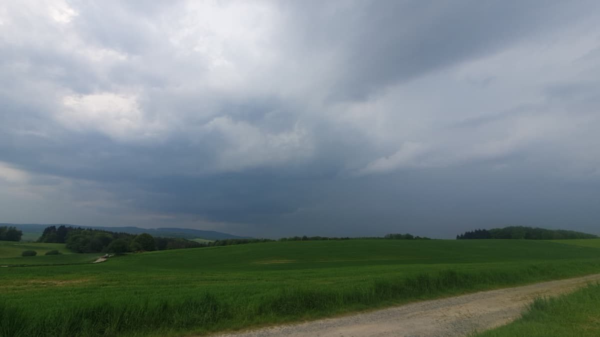 Dauerregen beginnt