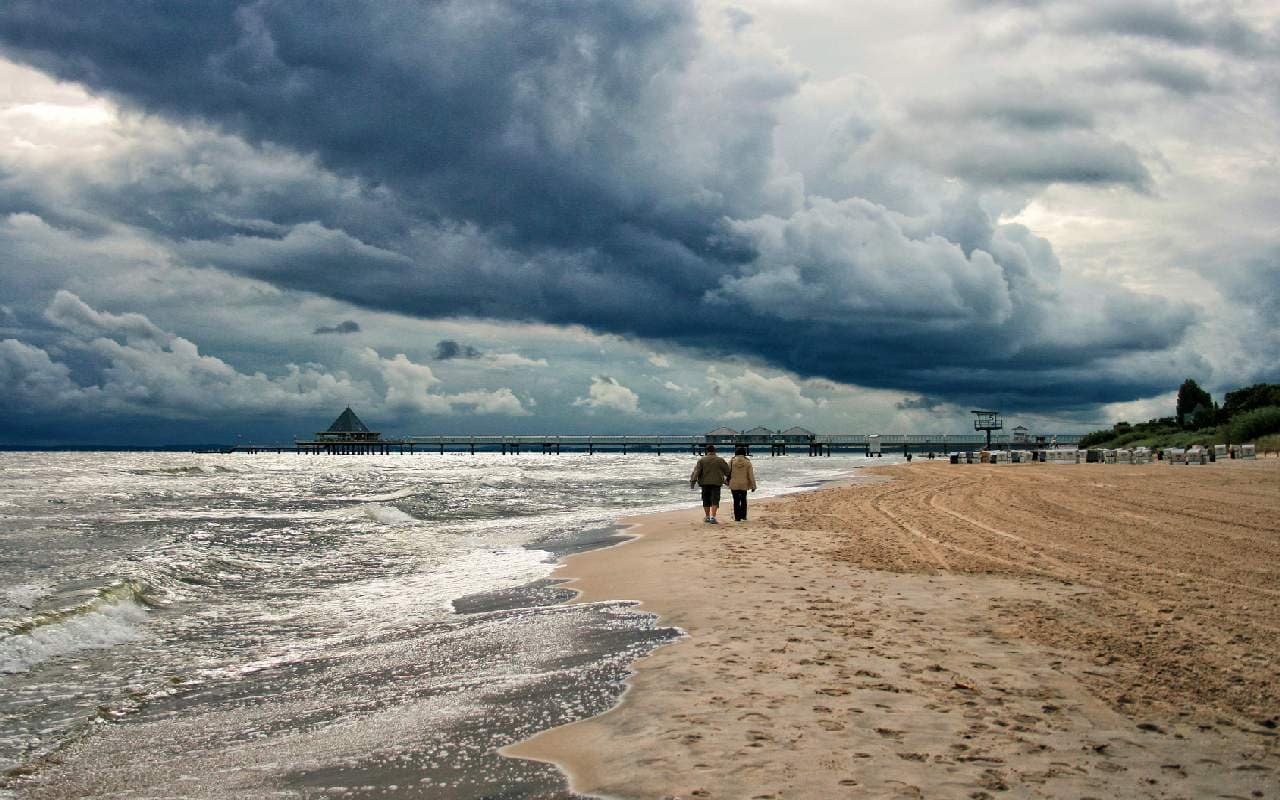 Süd-Nord-Gefälle bei den Temperaturen