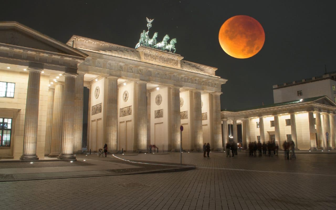 Blutmond-Spektakel mit guten Wetterbedingungen