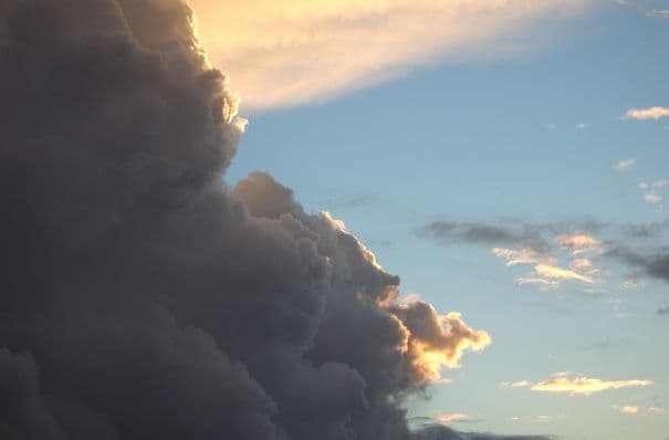 Aufziehende Gewitter zu Mariä Himmelfahrt